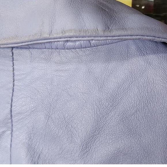 Blazer Coat Jacket From David 2 Leather Factory Periwinkle Color Size 12 / 46 - Picture 4 of 8